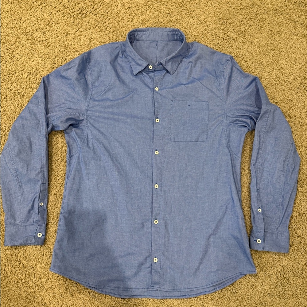 lululemon athletica Casual Blue Button Down Shirt